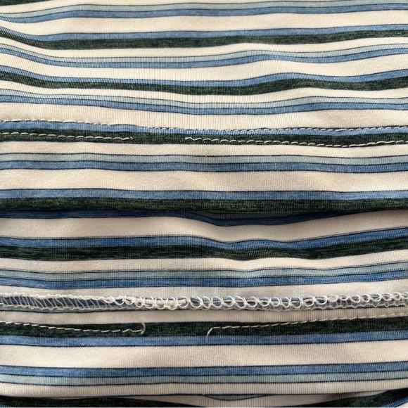 Peter Millar Striped Golf Polo Short Sleeve with Bay Creek Logo, Men’s Medium - Picture 5 of 5